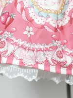 Strawberry Rabbit Shoulder Strap Jumperskirt